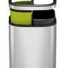 Papelera Abierta Inoxidable 10+10L EKO Oli Cube